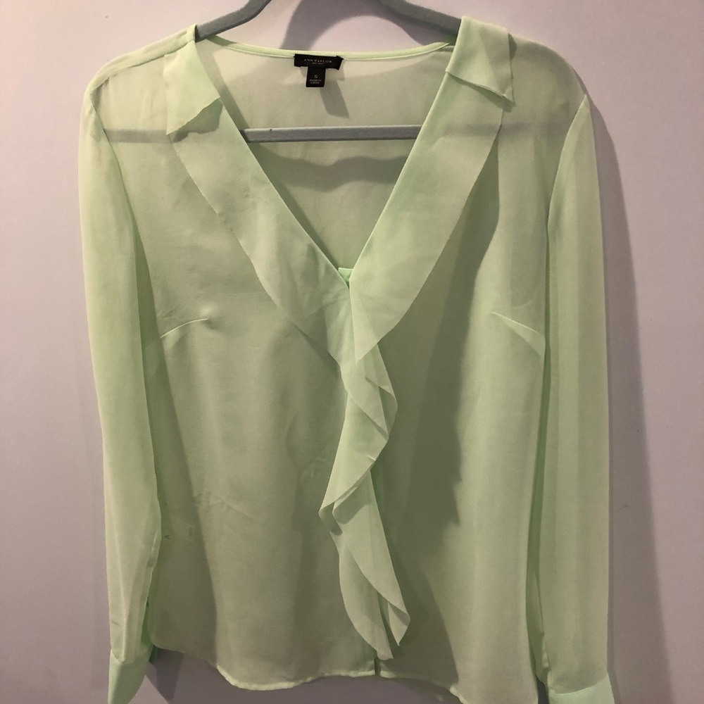 Ann Taylor Sheer Blouse